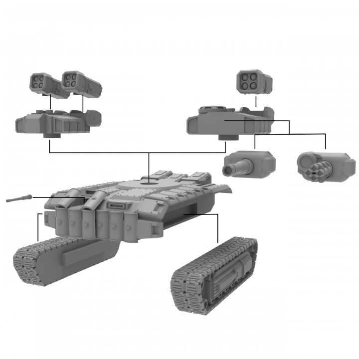 Brutus Siege Tank - Presupported image