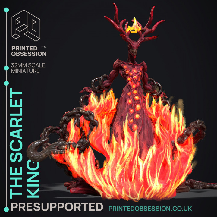 The Scarlet King - SCP "The D&D Incursion" - PRESUPPORTED - 32mm Scale image
