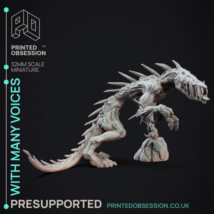 With Many Voices (3 Models) - SCP "The D&D Incursion - PRESUPPORTED - 32mm Scale image