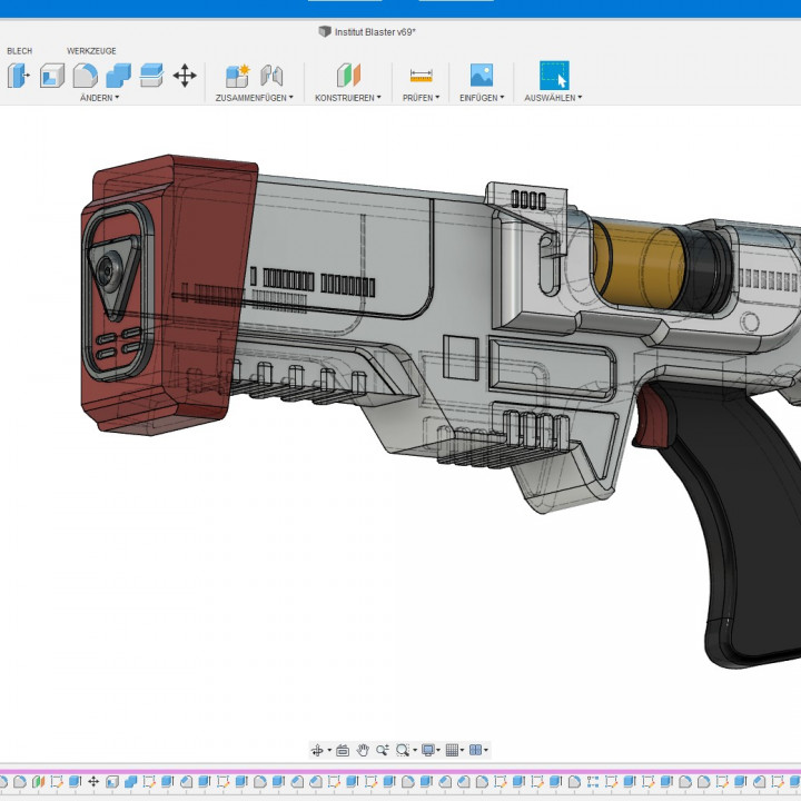 3D Printable Fallout 4 Institute Laser Pistol by Tie Kai