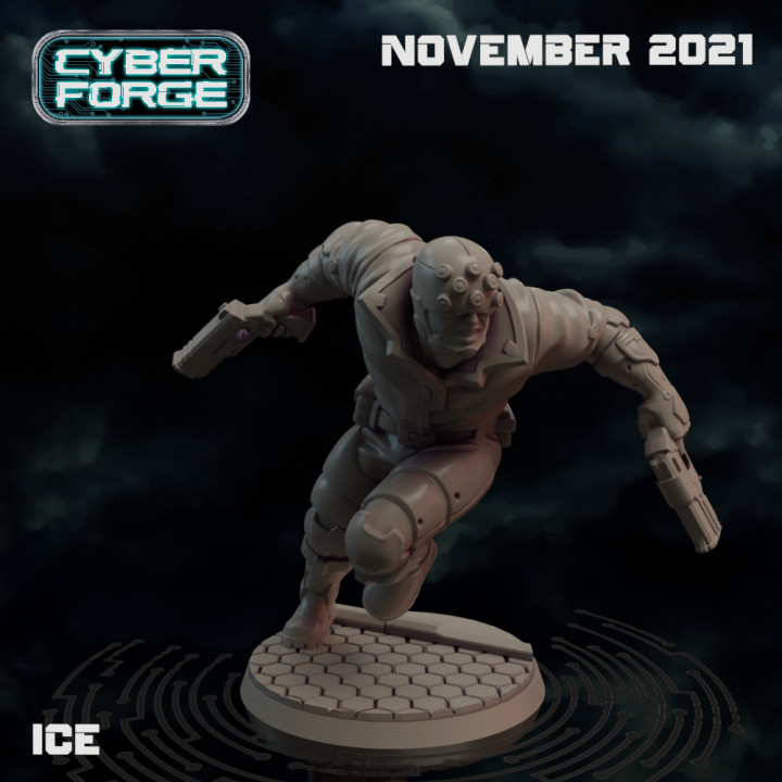 Ice Cyberpunk Mercenary Cyber Forge image