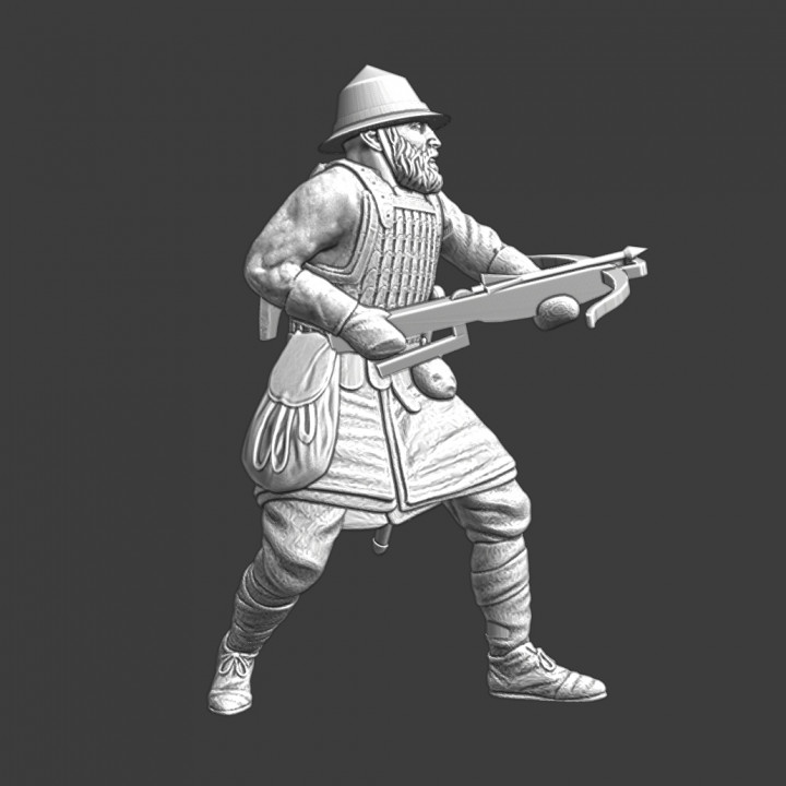 Medieval russian crosbowman image