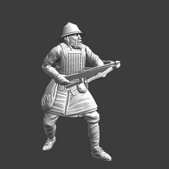 Medieval russian crosbowman image