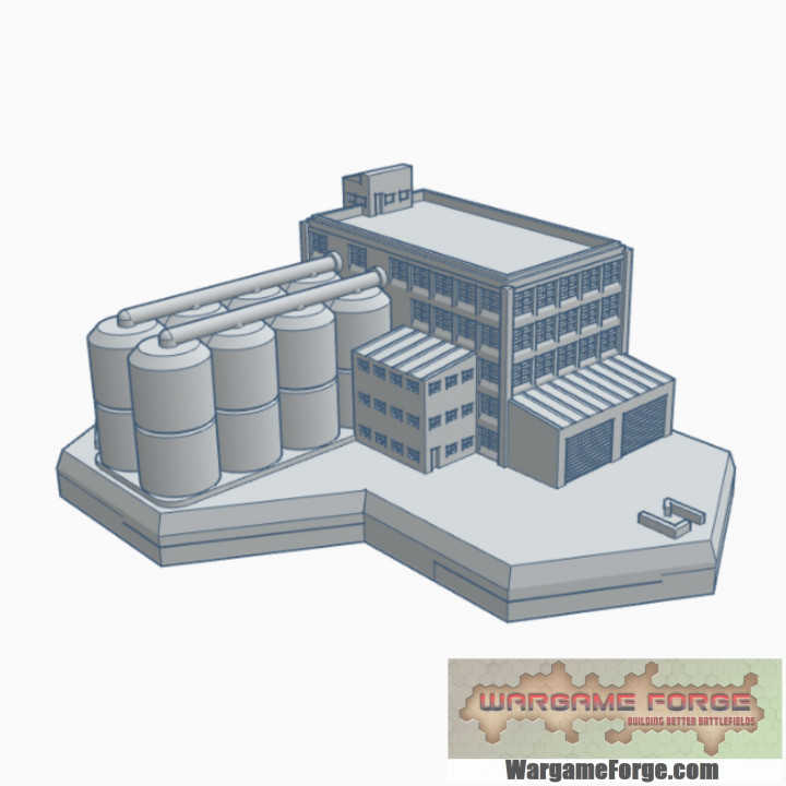 Modern Food Processing Plant Hex Map Scale HMSM010 image