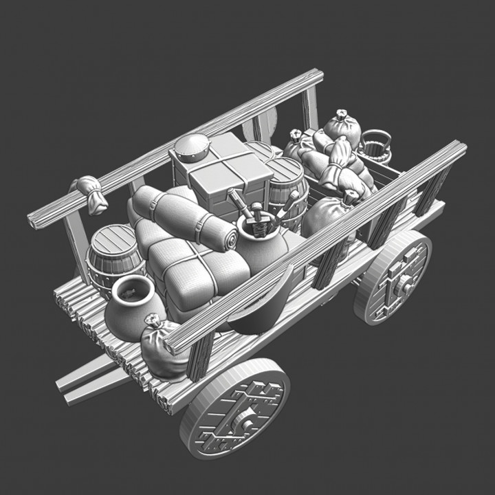 Medieval supply wagon ver. 2 image