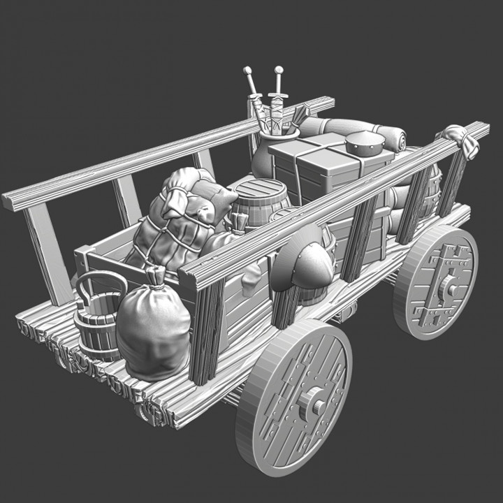 Medieval supply wagon ver. 2 image