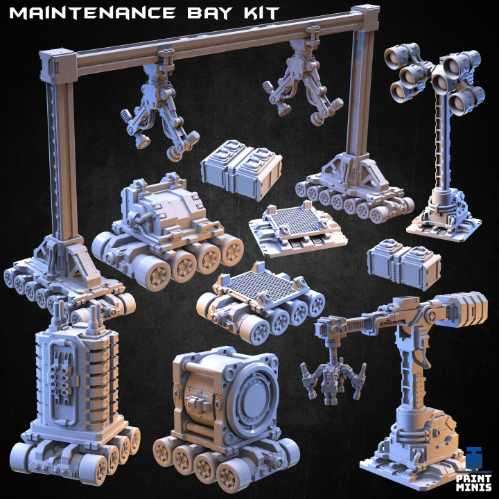 Maintenance Bay Terrain Kit - In Orbit Collection image