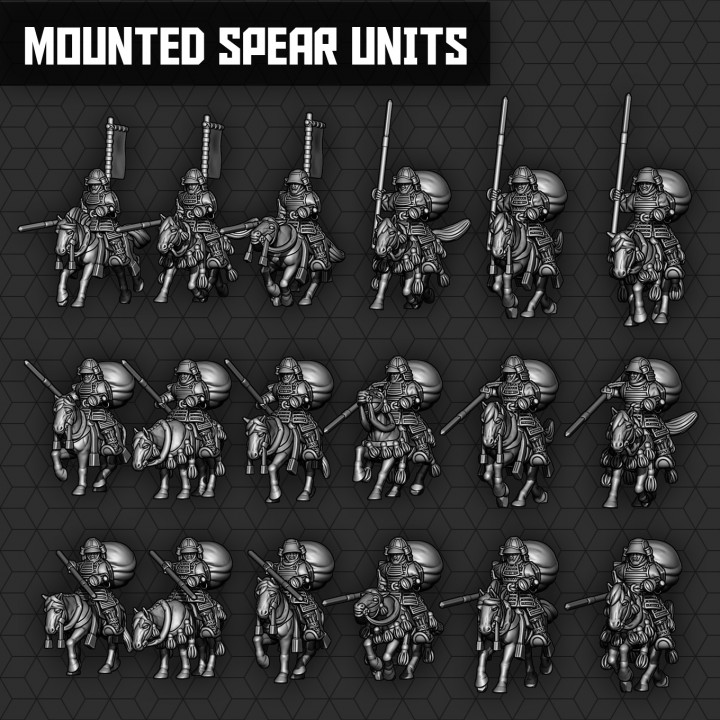 Samurai Mounted Spearmen Units image