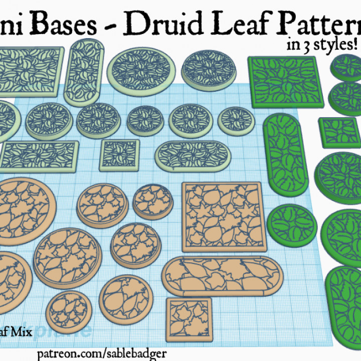 Mini Bases - Druid Leaves collection image