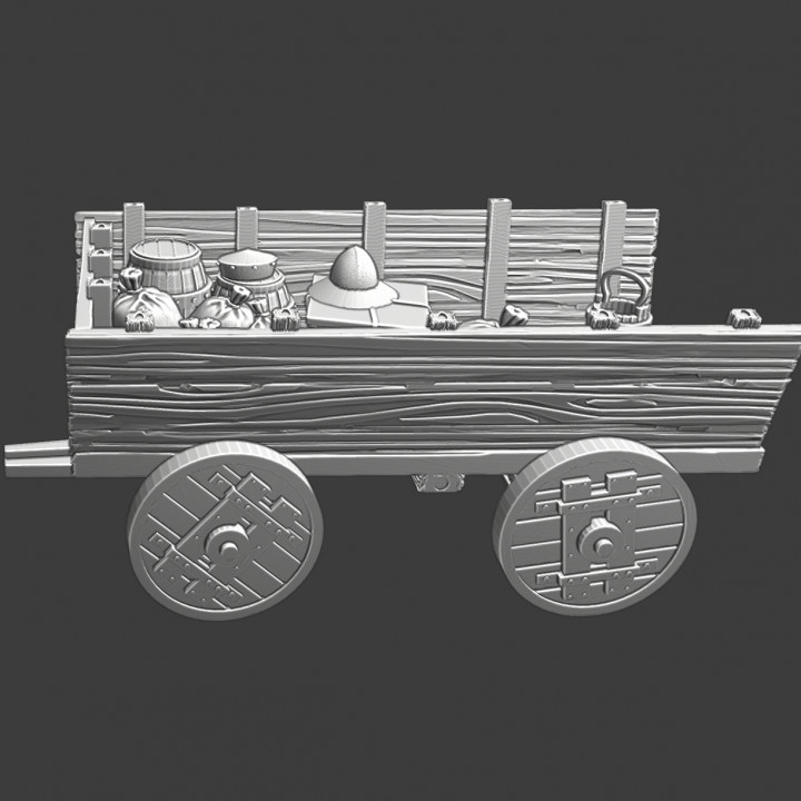 Medieval supply wagon ver. 3 image