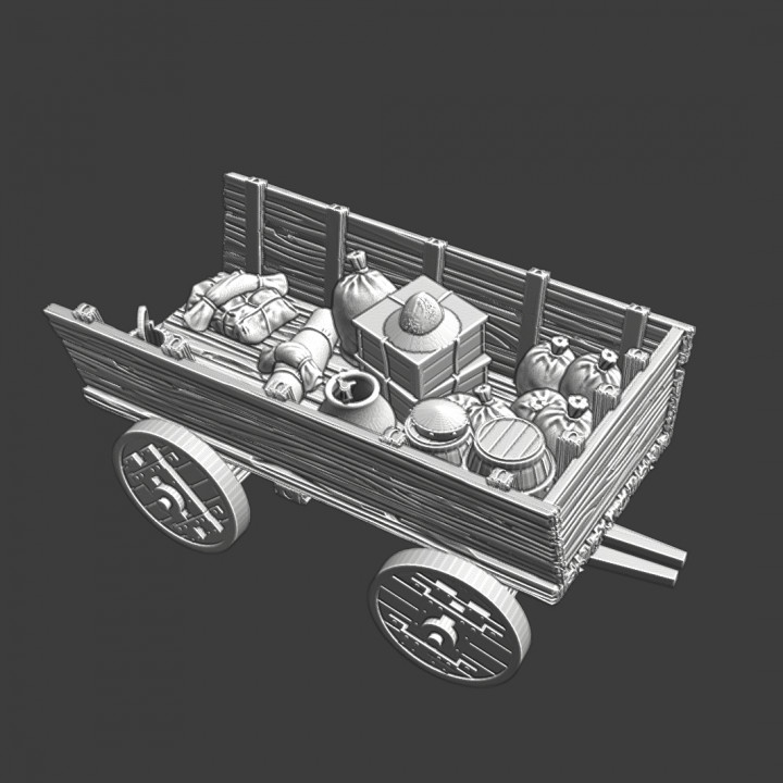 Medieval supply wagon ver. 3 image