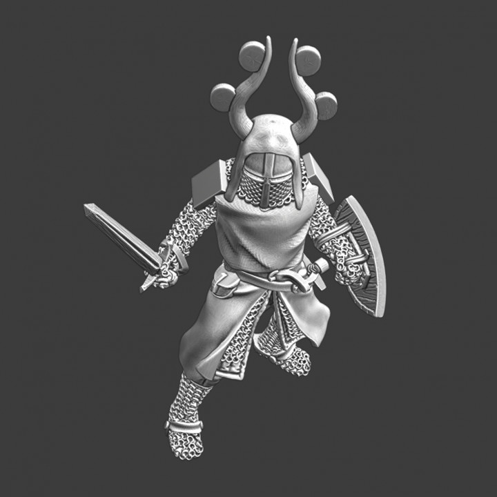 3D Printable Danish King Valdemar, dismounted by Northern Crusades ...