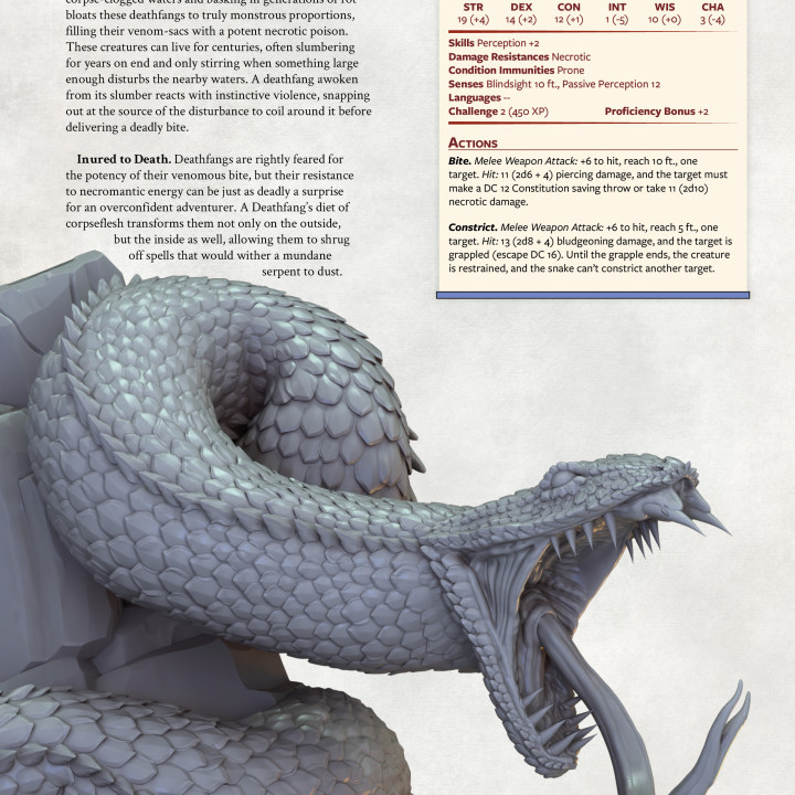 Deathfang Constrictor Snake  (FREE if you join our tribe for just $10!) image