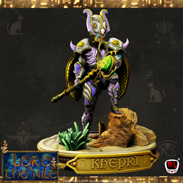 Khepri, God of rebirth and the sunrise Diorama (Pre-supported) image