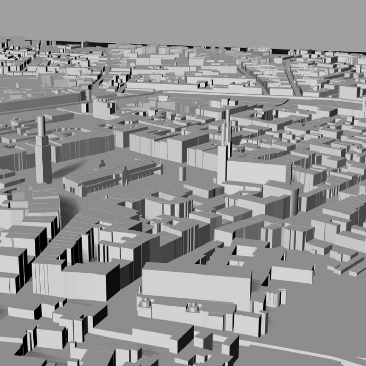 3D Krakow | Digital Files | 3D STL File | Krakow 3D Map | 3D City Art | 3D Printed Landmark | Model of Krakow Skyline | 3D Art image