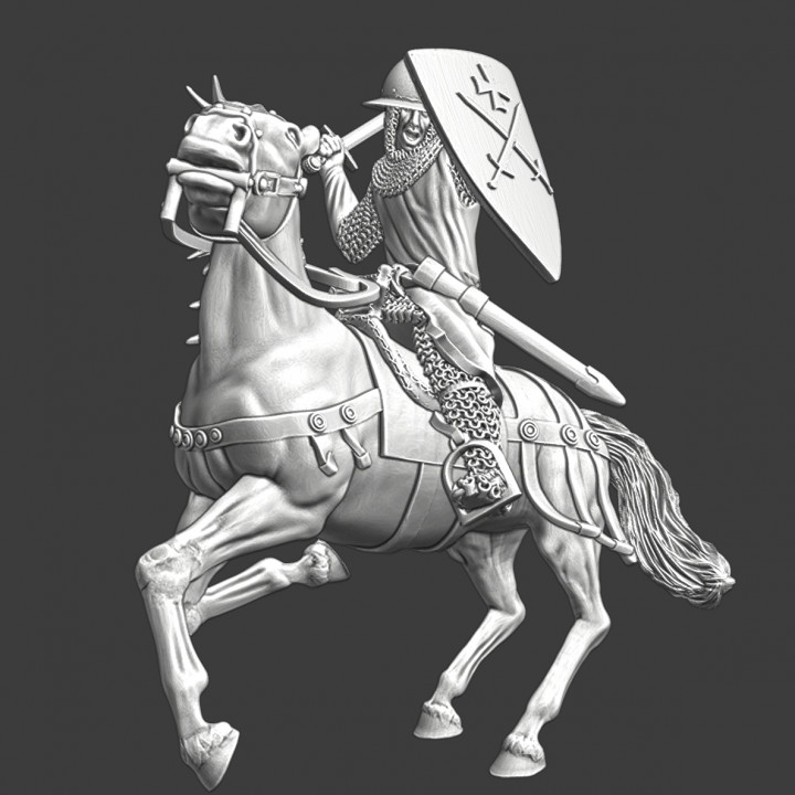 Livonian Knights sergeant - mounted image