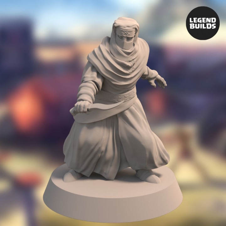 Night’s Cult Zealot – Pose 3 – 3D printable miniature – STL file image