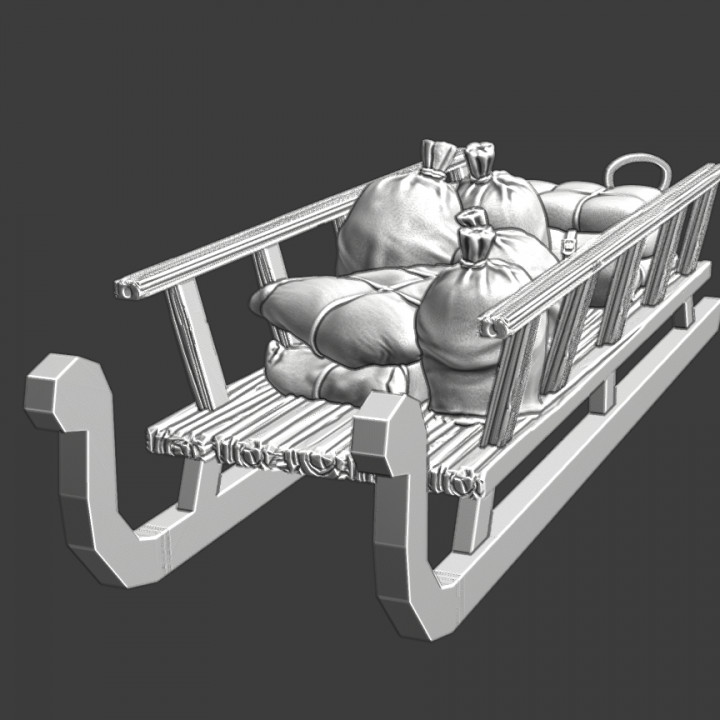 Medieval supply sledge - version 1 image