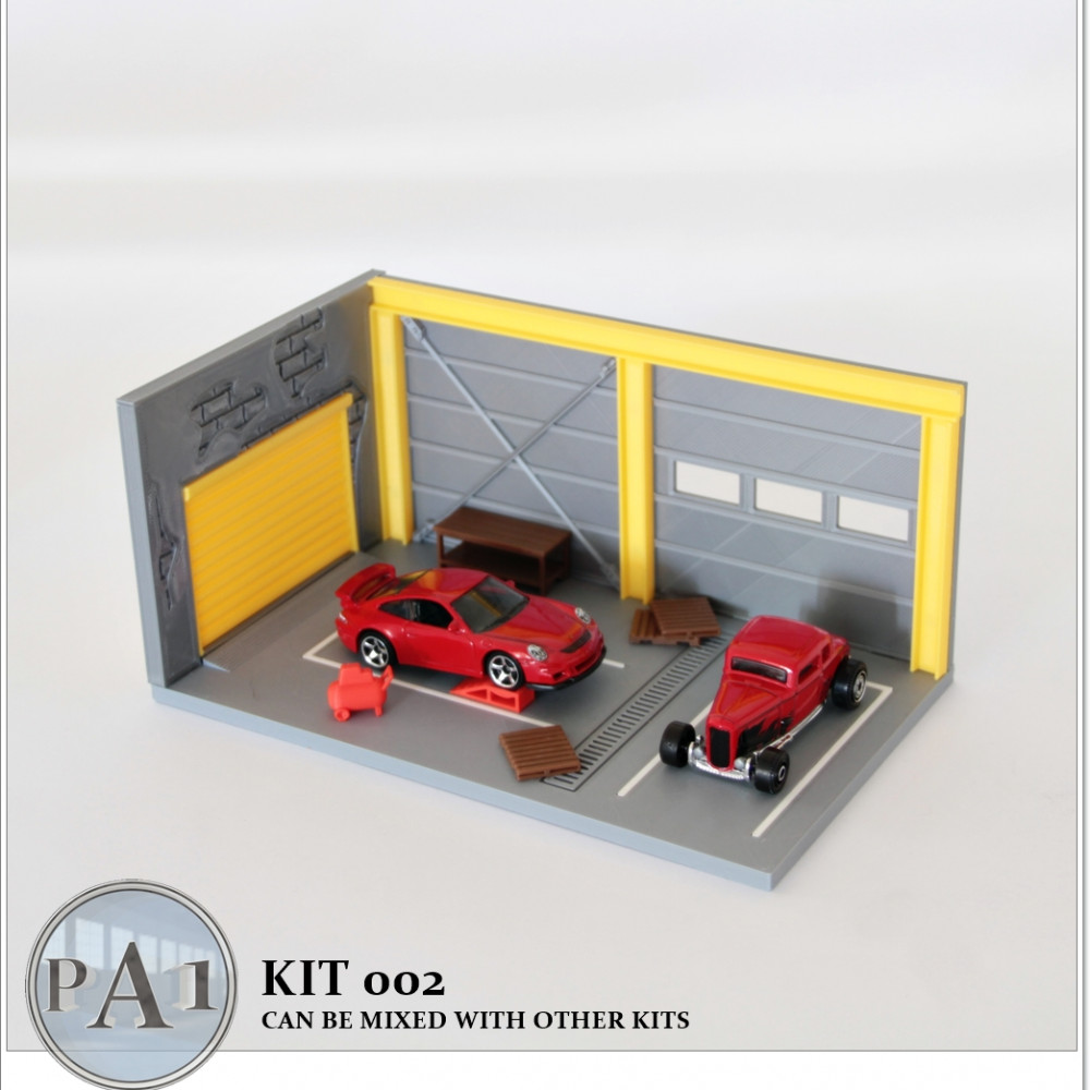 ☆ 1/64 Creative Garage Board ③ ☆ 1/64 Creative Garage Board ③ 1:64 Scale - Blue 3 Car
