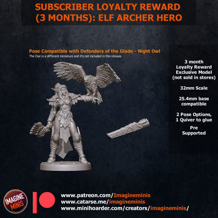 Loyalty Reward 03 Months - Elf Archer Hero image