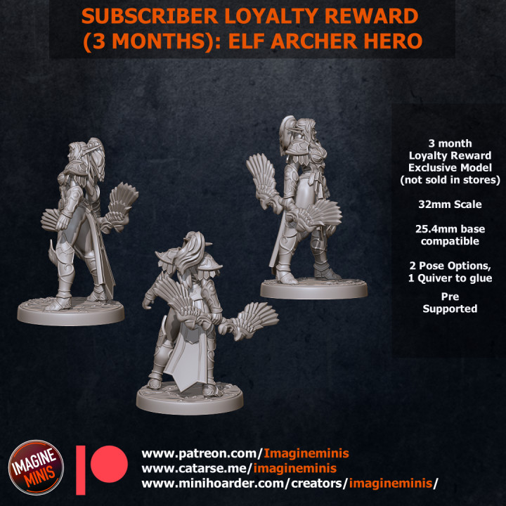 Loyalty Reward 03 Months - Elf Archer Hero image
