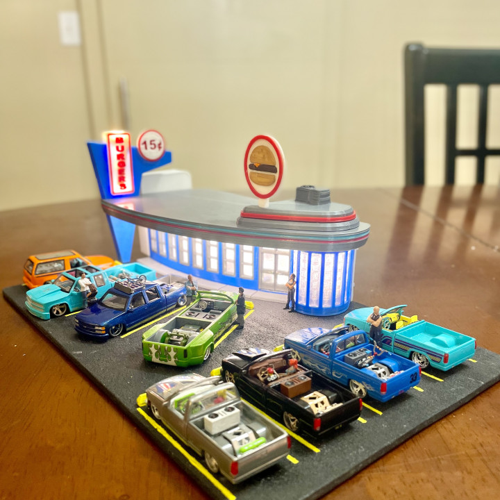 Hot wheels high quality diorama