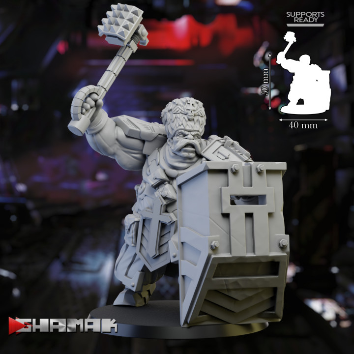 Firstborn Ogre Hammer and Shield 4 support ready image