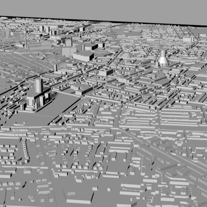 3D Liverpool | Digital Files | 3D STL File | Liverpool 3D Map | 3D City Art | 3D Printed Landmark | Model of Liverpool Skyline | 3D Art image