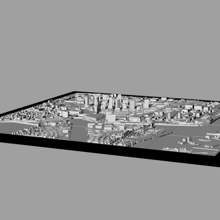 3D Tampa | Digital Files | 3D STL File | Tampa 3D Map | 3D City Art | 3D Printed Landmark | Model of Tampa Skyline | 3D Art image