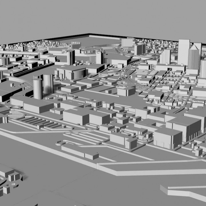 3D Tampa | Digital Files | 3D STL File | Tampa 3D Map | 3D City Art | 3D Printed Landmark | Model of Tampa Skyline | 3D Art image