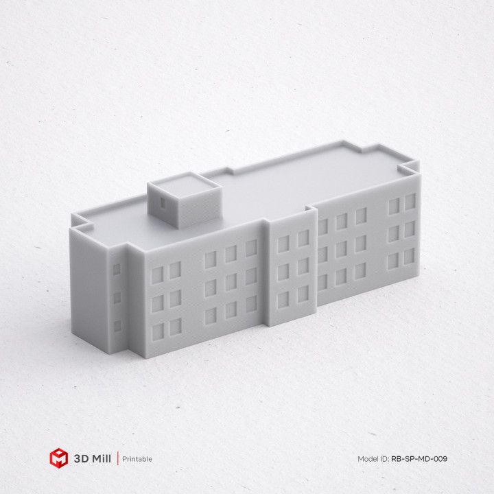 3D Print miniature building RB-SP-MD-009 image