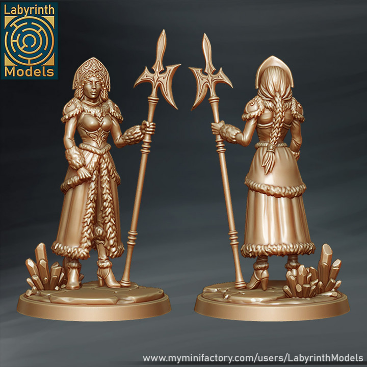 Winter Maiden Guards  - 32mm scale image