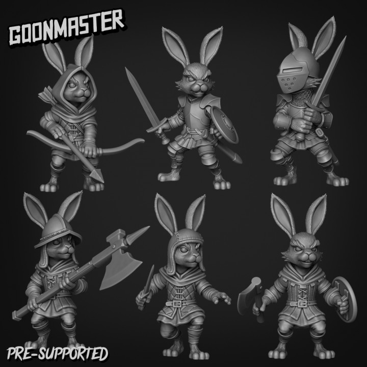 3D Printable Rabbit Bundle 2 by Goon Master