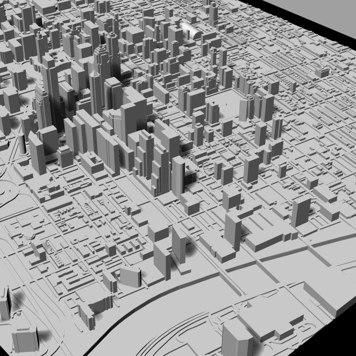 3D Philadelphia | Digital Files | 3D STL File | Philadelphia 3D Map | 3D City Art | 3D Printed Landmark | Model of Philadelphia Skyline |Art image