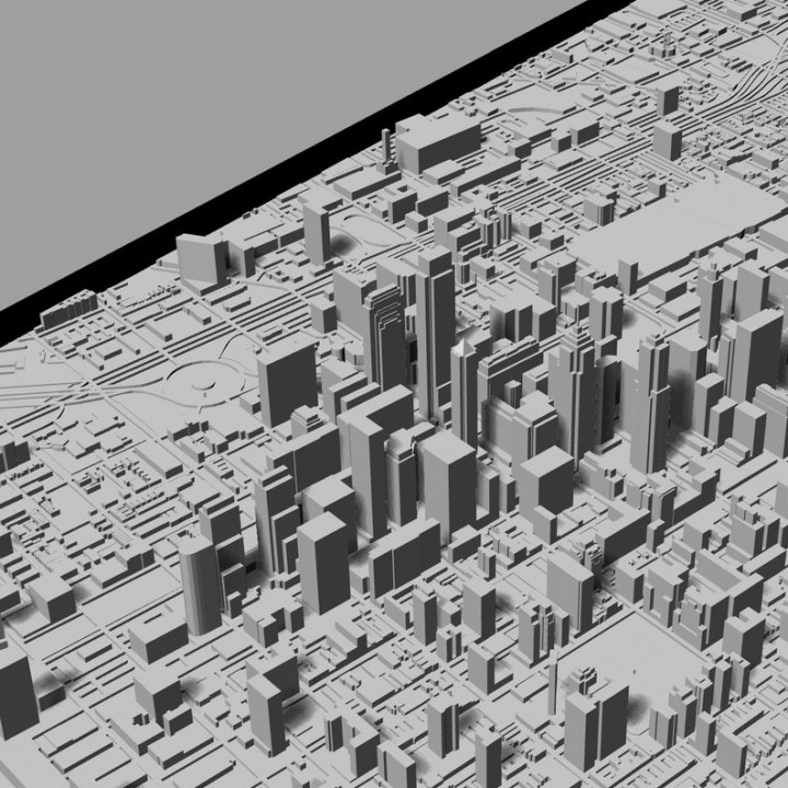 3D Philadelphia | Digital Files | 3D STL File | Philadelphia 3D Map | 3D City Art | 3D Printed Landmark | Model of Philadelphia Skyline |Art image