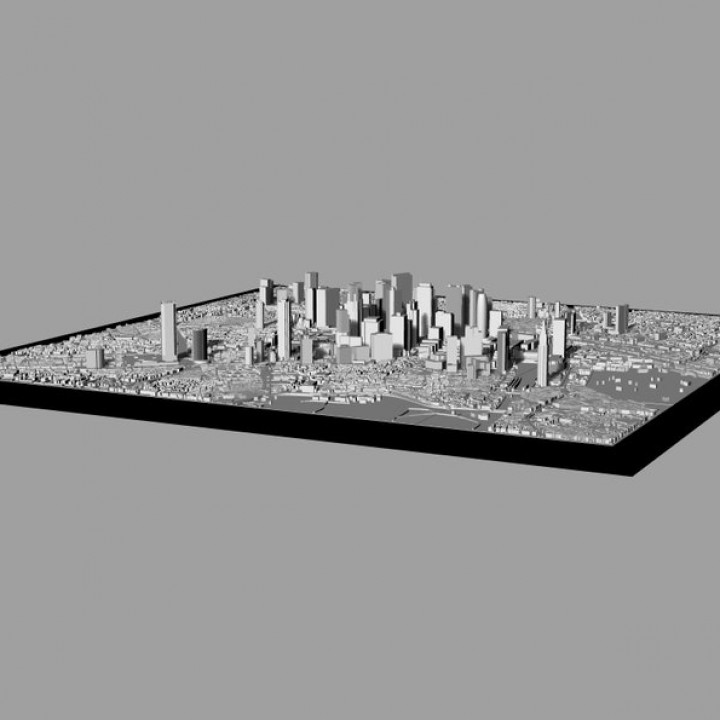 3D Tokyo | Digital Files | 3D STL File | Tokyo 3D Map | 3D City Art | 3D Printed Landmark | Model of Tokyo Skyline | 3D Art image