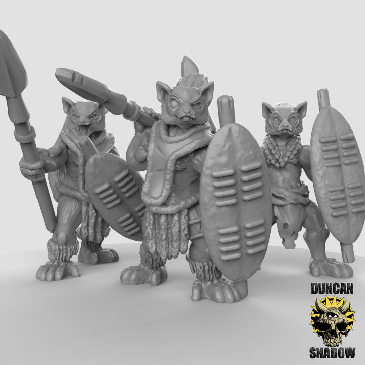 Lemur Folk with Spears (pre supported) image