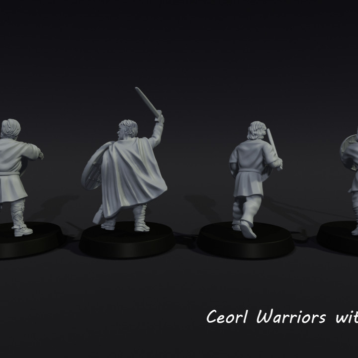 11th century Ceorl Warriors with Swords image