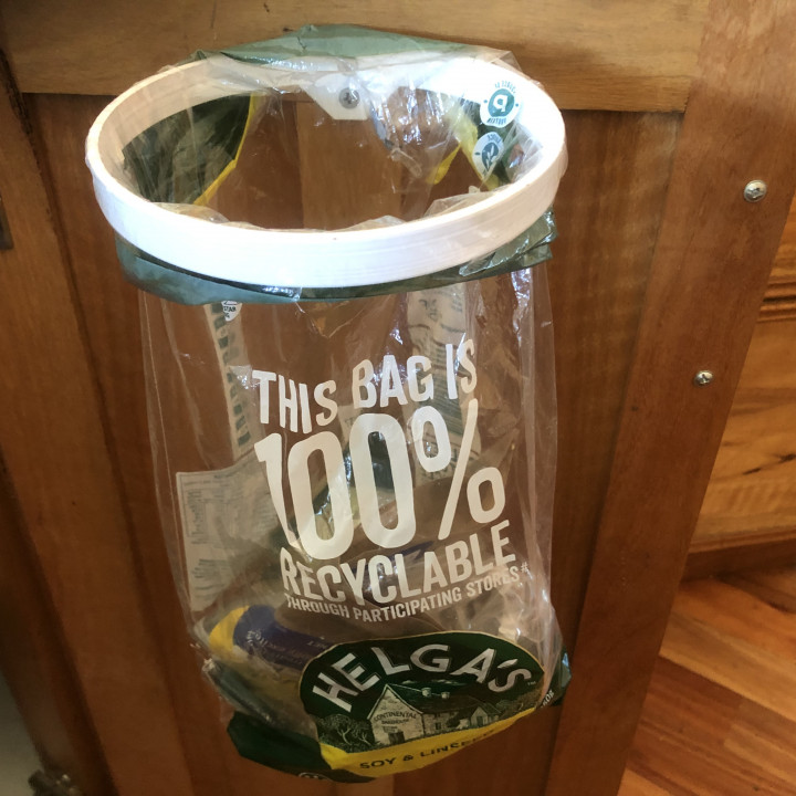 Plastic bag recycling holder image