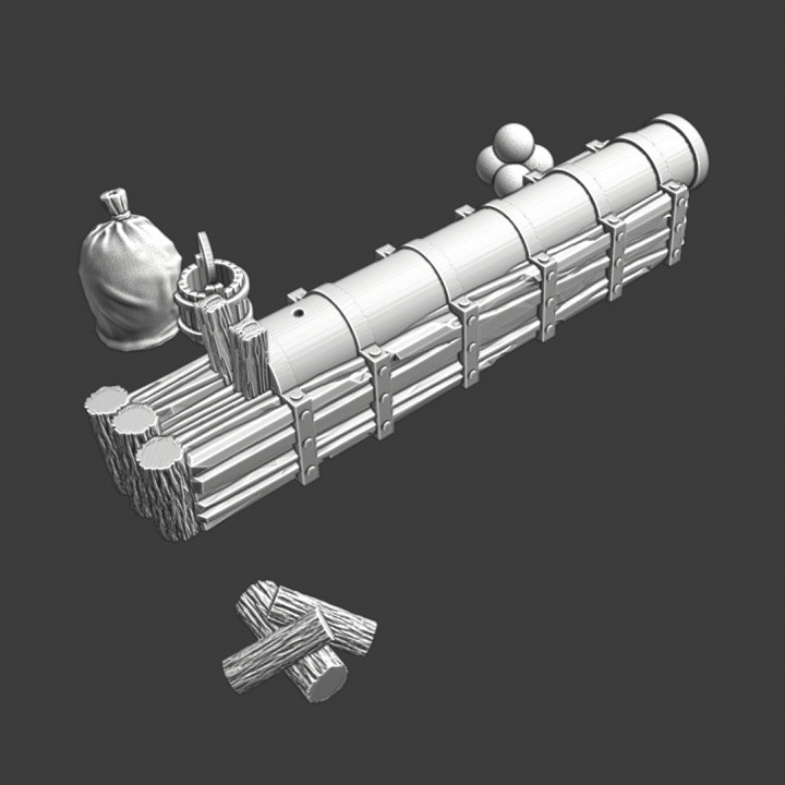 Medieval medium cannon - artillery image