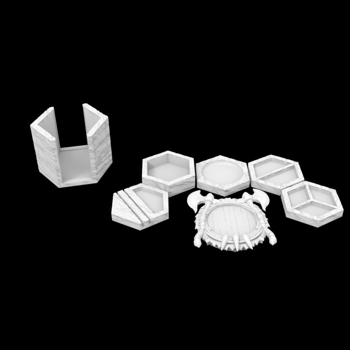 TC01 Fighter Coaster & Trays :: Possibly Cool Dice Tower 2 image