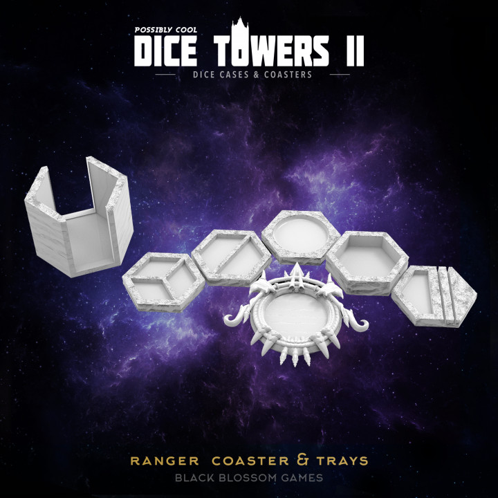 TC03 Ranger Coaster & Trays :: Possibly Cool Dice Tower 2 image