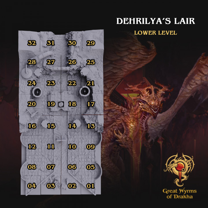 Dehrilya's Lair - Massive Lairs from Dragons of the Red Moon image