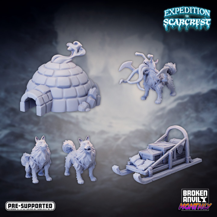 Expedition to Scarcrest - Sled Dog Terrain Pack image