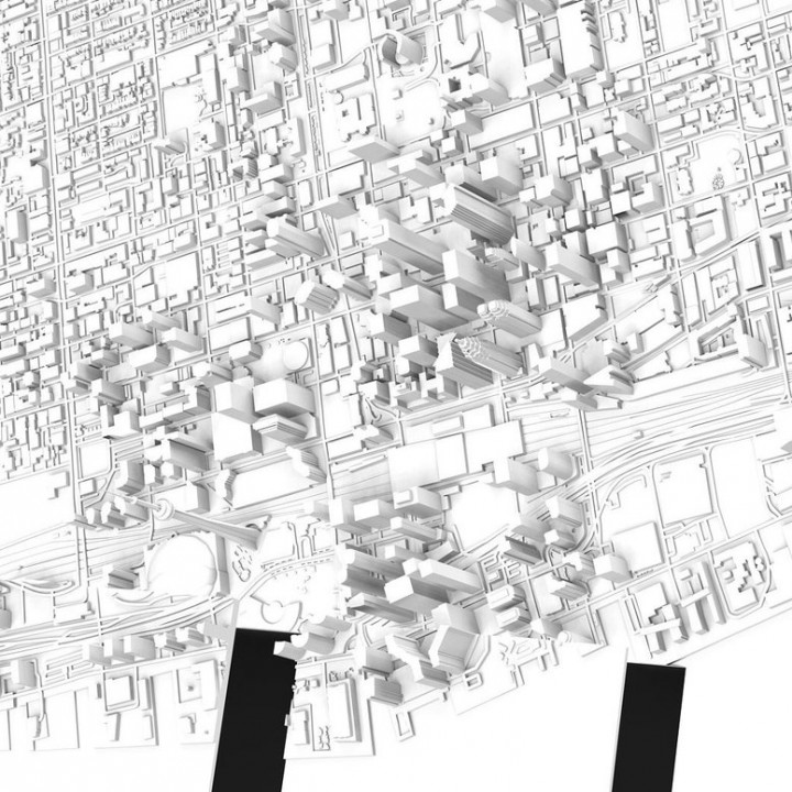 3D Toronto | Digital Files | 3D STL File | Toronto 3D Map | 3D City Art | 3D Printed Landmark | Model of Toronto Skyline | 3D Art image