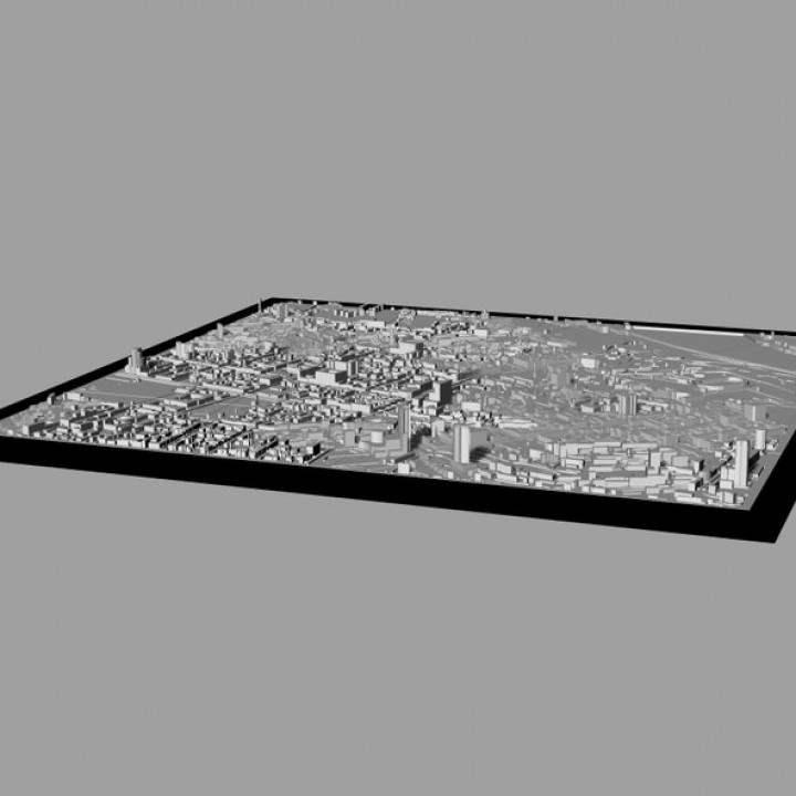 3D Kiev | Digital Files | 3D STL File | Kiev 3D Map | 3D City Art | 3D Printed Landmark | Model of Kiev Skyline | 3D Art image