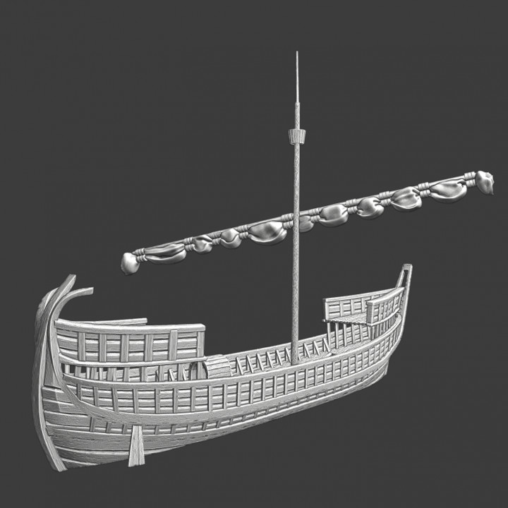 Byzantine Dromon - Medieval Warship Model image