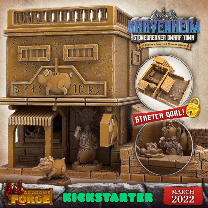 FREE Stonebreaker Dwarf STL! Karvenheim Kickstarter Preview image