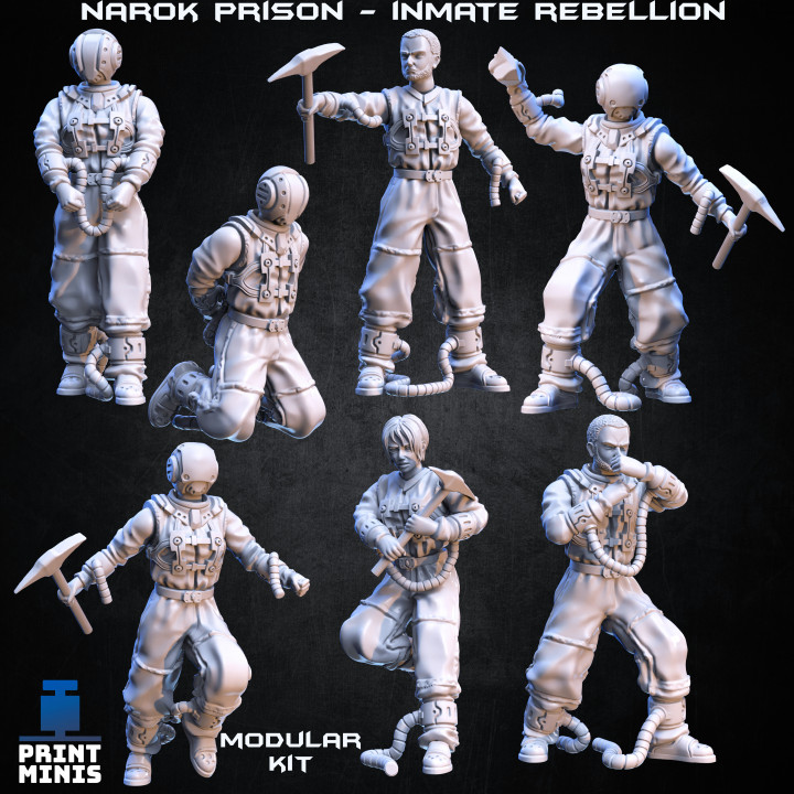 Lunar Prisoners - Modular Inmate Rebellion - Narok Prison Collection image