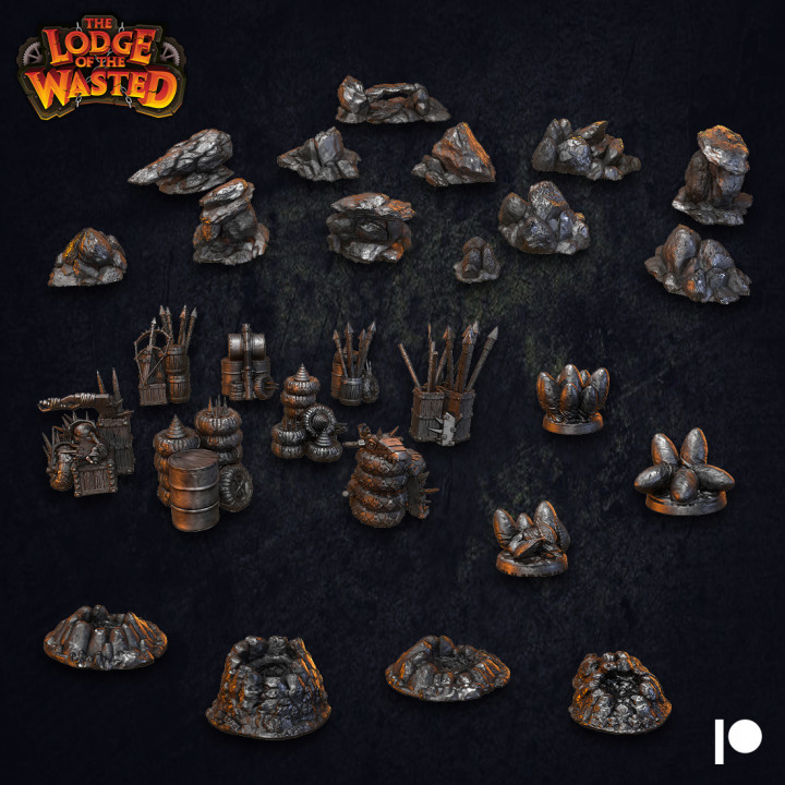 The Lodge of the Wasted | Terrain Pack - Presupported image